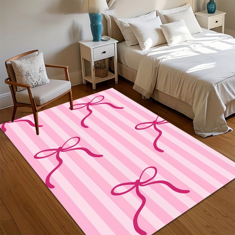 Commercial Ribbon Printing Machine - سجادة أرضية لطيفة بتصميم فيونكة مخططة