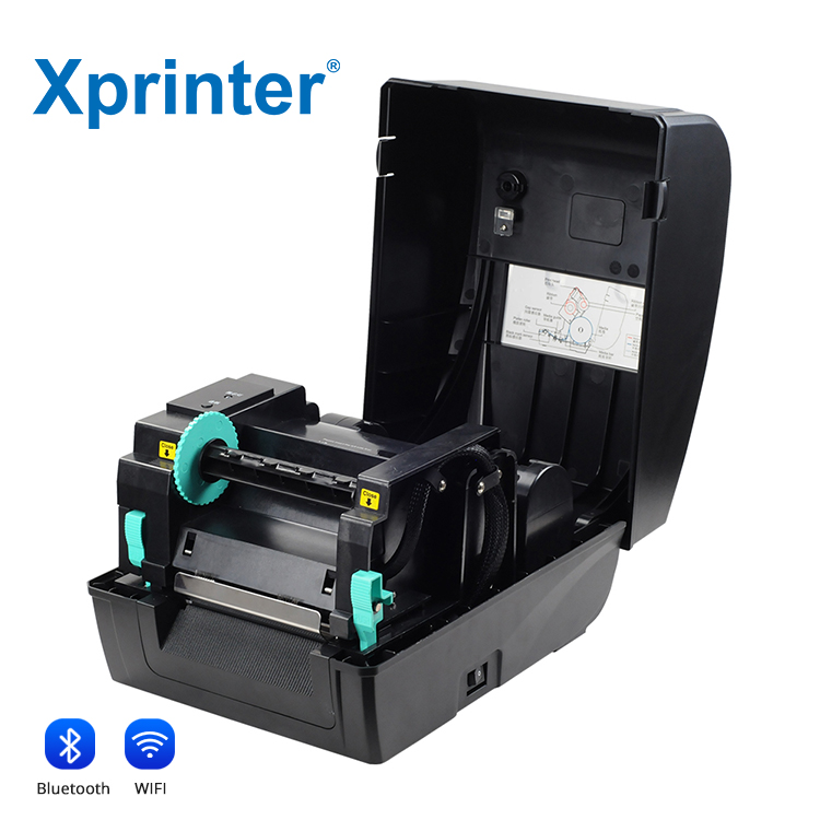Commercial Ribbon Printing Machine - طابعة باركود حرارية XP-H400B/T458B بواجهة USB+Serial+LAN،