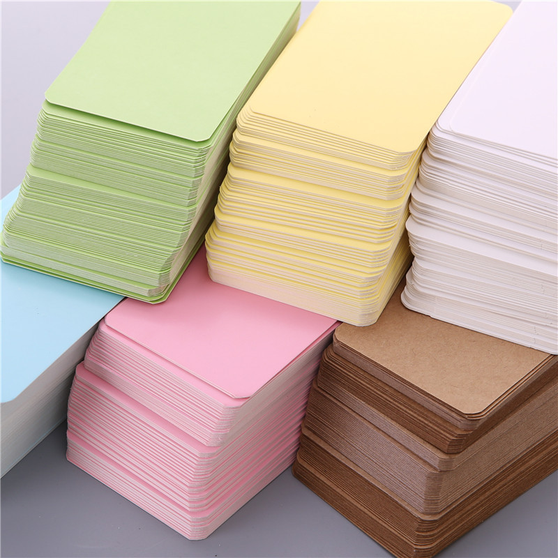 Commercial Printing Books - 100 قطعة 9*5.2 سنتيمتر بطاقة فارغة