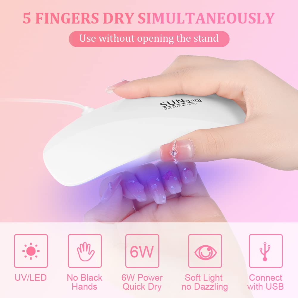 مصباح أظافر محمول بـ 6 مصابيح  - مراجعة Uv Led Lamp Printer وسعره
