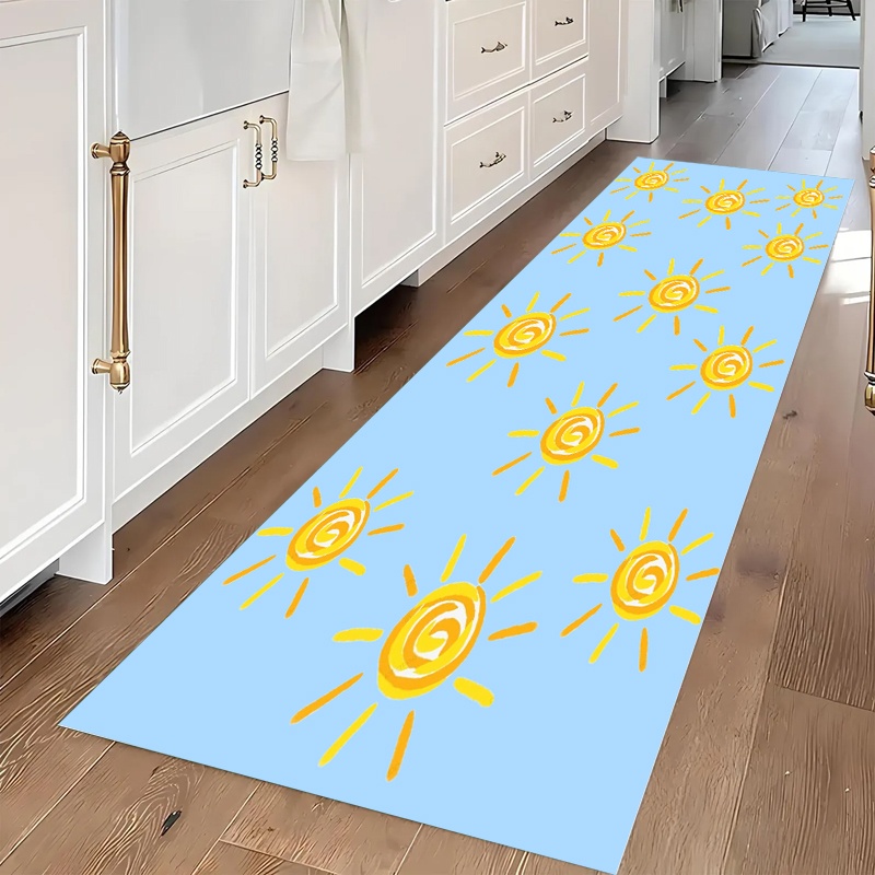 سجادة طويلة بتصميم شمس مرسومة  - مراجعة Hall Commercial Printing وسعره