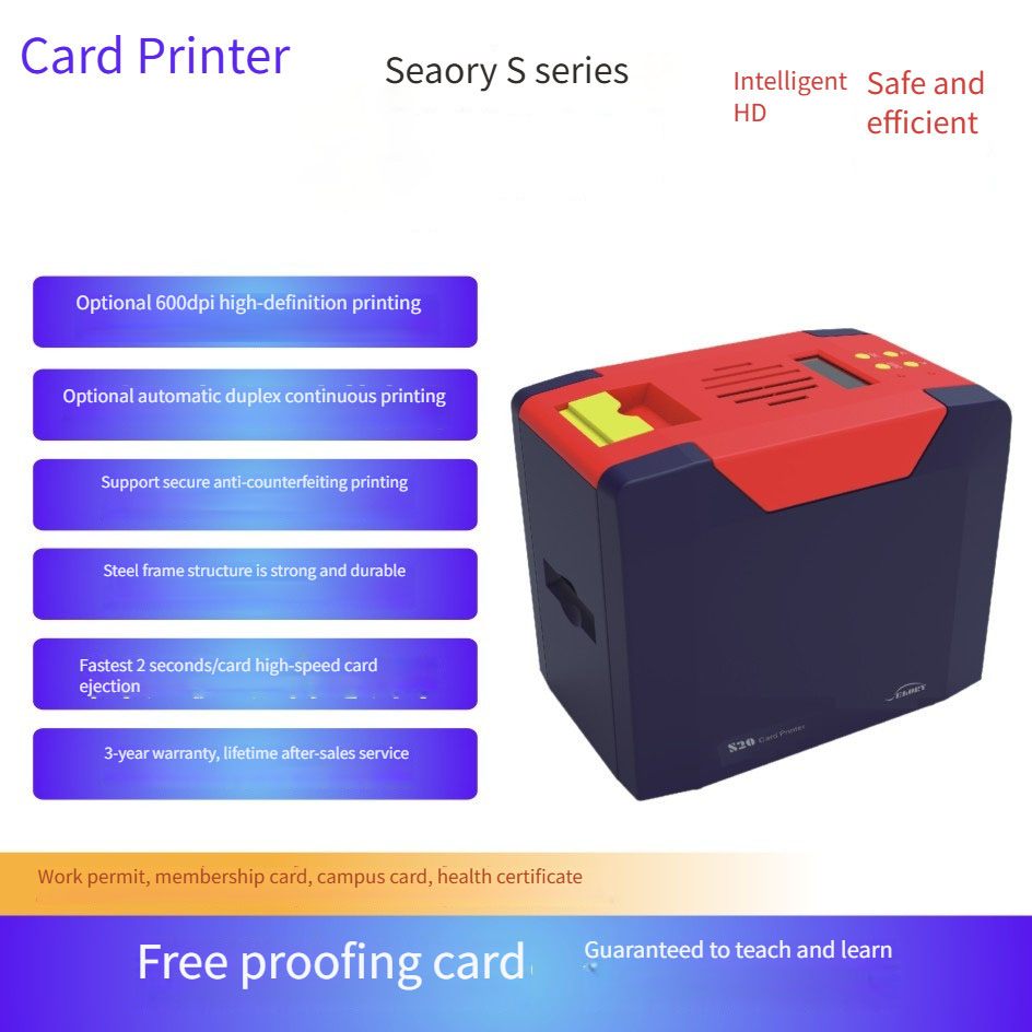 طابعة بطاقات هوية بلاستيكية يد - مراجعة Commercial Ribbon Printing Machine وسعره